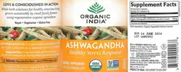 Label for Ashwagandha