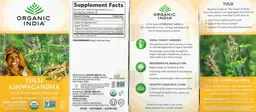 Label for Tulsi Ashwagandha