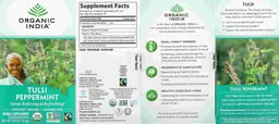 Label for Tulsi Peppermint