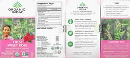 Label for Tulsi Sweet Rose
