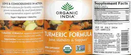 Label for Turmeric Formula