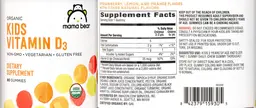 Label for Kids Vitamin D3