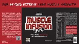 Label for Muscle Infusion Black Cookie Madness