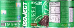 Label for IsoJect Chocolate