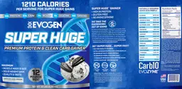 Label for Super Huge Cookies and Cream
