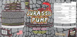 Label for Jurassic Pump Bronto Berry
