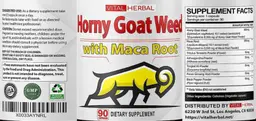 Label for Horny Goat Weed