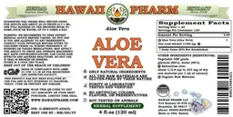 Label for Aloe vera Alcohol Free