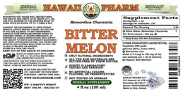 Label for Bitter Melon Alcohol Free