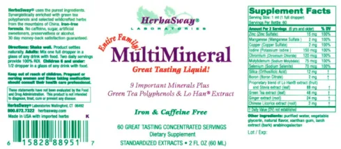 Label for Entire Family! MultiMineral