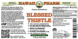 Label for Blessed Thistle Alcohol Free