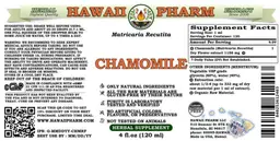 Label for Chamomile Alcohol Free