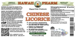 Label for Chinese Licorice Alcohol Free