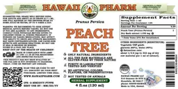 Label for Peach Tree Alcohol Free