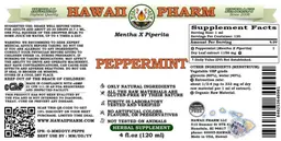 Label for Peppermint Alcohol Free