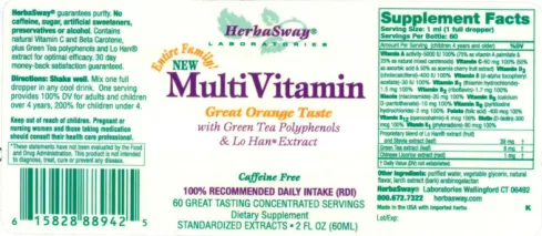 Label for Entire Family! MultiVitamin