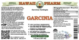 Label for Garcinia Alcohol Free