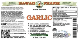 Label for Garlic Alcohol Free
