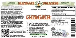 Label for Ginger Alcohol Free