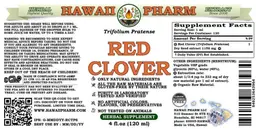 Label for Red Clover Alcohol Free