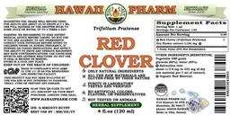 Label for Red Clover Alcohol Free