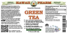 Label for Green Tea Alcohol Free