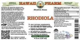 Label for Rhodiola Alcohol Free