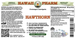 Label for Hawthorn Alcohol Free