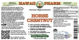 Label for Horse Chestnut Alcohol Free