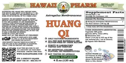 Label for Huang Qi Alcohol Free