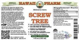Label for Screw Tree Alcohol Free
