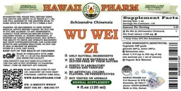 Label for Wu Wei Zi Alcohol free
