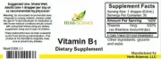 Label for Vitamin B1