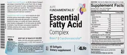 Label for Essential Fatty Acid Complex