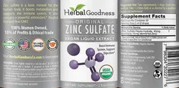 Original Zinc Sulfate Vegan Liquid Extra