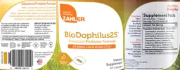 Label for BioDophilus25
