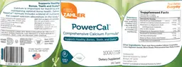 Label for PowerCal 1000 mg