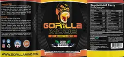 Label for Gorilla Mode Cherry Blackout