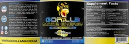 Label for Gorilla Mode Energy Firefly Lemonade