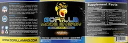 Label for Gorilla Mode Energy Mango Peach