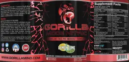 Label for Gorilla Mode Nitric Lemon Lime