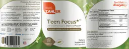 Label for Teen Focus