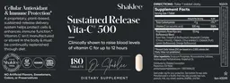 Label for Sustained Release Vita-C 500