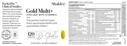 Label for Vita-Lea Gold Multi+ With Vitamin K