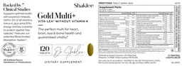 Label for Vita-Lea Gold Multi+ Without Vitamin K