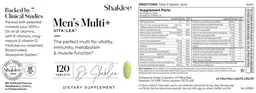 Label for Vita-Lea Men's Multi+