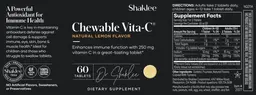 Label for Chewable Vita-C Natural Lemon Flavor