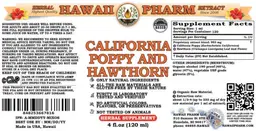 Label for California Poppy and Hawthorn
