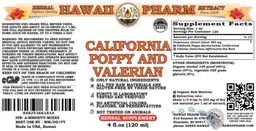 Label for California Poppy and Valerian
