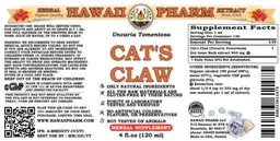 Label for Cat's Claw